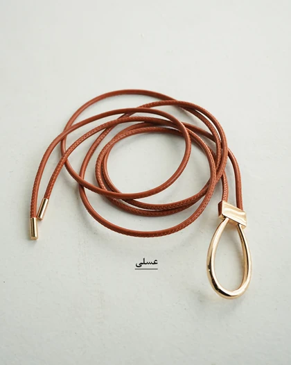 کمربند چرم گره‌ای گلارا