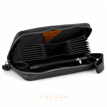 کیف پول زنانه چرم یلسان مدل غزال کد 051-BF