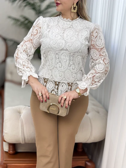 شومیز دانتل ترنج 2910