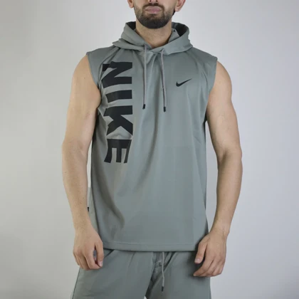 ست رکابی و شلوارک اسپرت نایک مدل HS-Dri Fit-A09 طوسی روشن