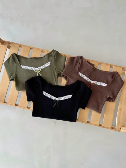 بلوز یقه گیپور