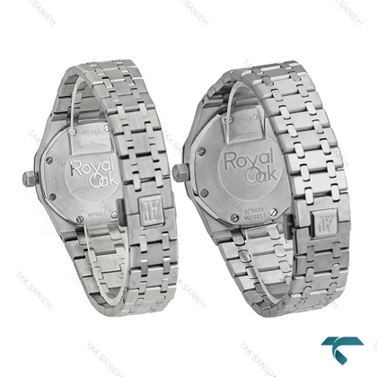 ساعت ست ای پی AP استیل صفحه طوسی مشکی AP-7521-S