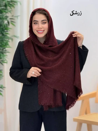 3635-شال اورجینال پولکی