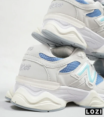کفش کتانی زنانه طوسی آبی NEW BALANCE 9060