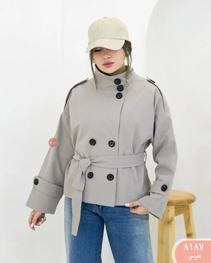 ترنج کت یقه ایستاده 8187