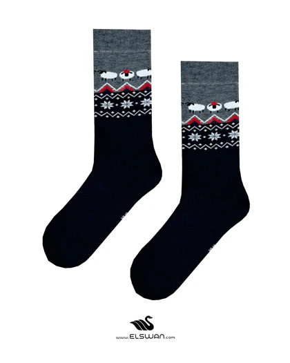 جوراب ساق‌دار پشمالوی برفی