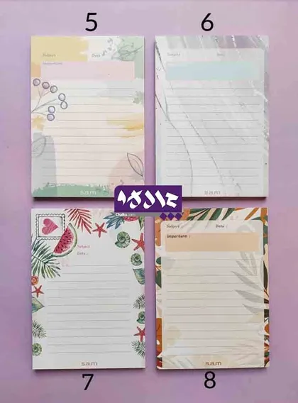 کاغذ یادداشت A6 سم
