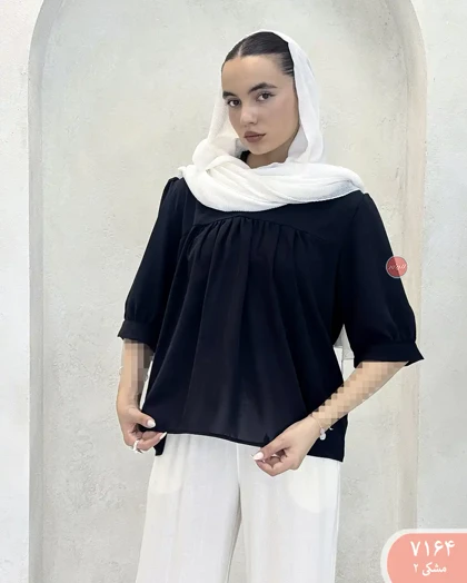 شومیز چین‌دار ایرن 7164