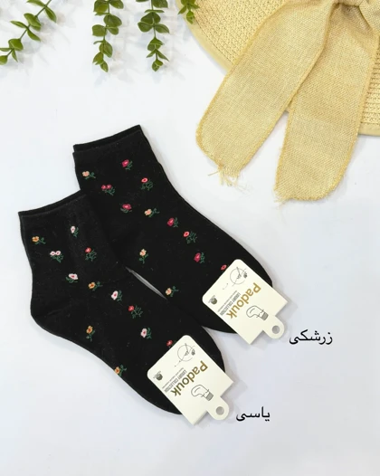 جوراب گل‌گلی _ کد 1064
