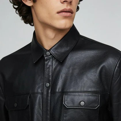 کاپشن چرم (6653)