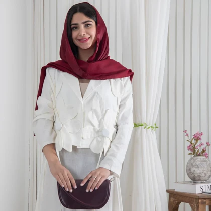کراپ کت و دامن لینن گل‌دار CHIDA