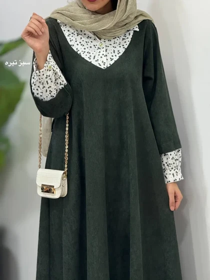 پیراهن مانتویی پاییزه نورین