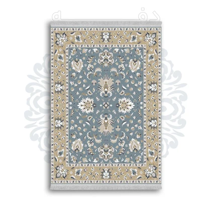 فرشینه از جنس پارچه هازان مخمل ترک طرح سنتی و مدرن برند دفه کد DAMG396