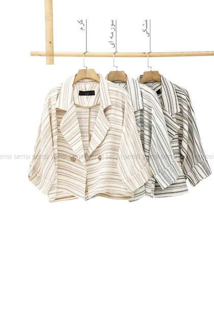 کت راه راه کنفی کد1005304