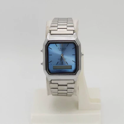 ساعت مچی مردانه کاسیو نوستالژی Casio AQ-230 دوزمانه کلاسیک