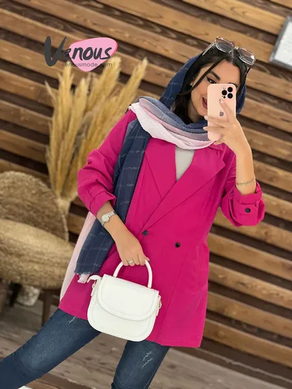 مانتو پشت ژیله جیب برعکس