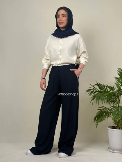شلوار بگ اسلپ ترک کمر مخفی