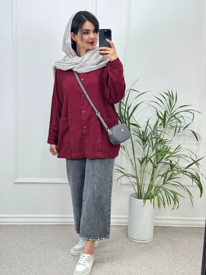 مانتو کتان پنبه همراز