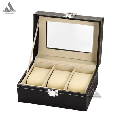 جعبه ساعت چرمی 3تایی Box Watches 3-K