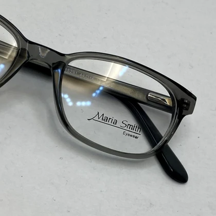فریم عینک طبی بچه گانه ماریا اسمیت فریم فول سیم کشی شده دسته فنری طوسی
