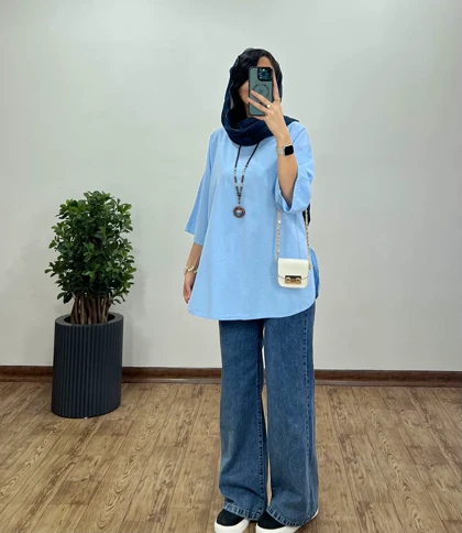 تونیک مانتویی لینن شاپرک