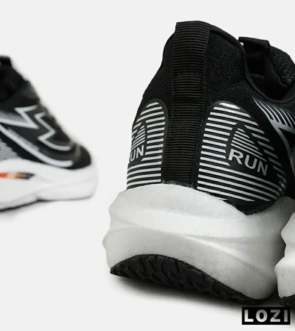 کفش کتانی مردانه و زنانه مشکی طوسی GENERIC All Run مدل 7207