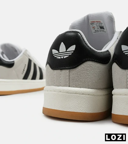 کفش کتانی مردانه و زنانه طوسی مشکی ADIDAS Campus مدل 5303