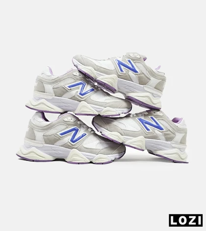 کفش کتانی زنانه کرم بنفش NEW BALANCE 9060 مدل 4188