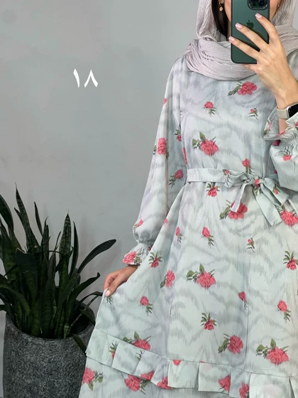 پیراهن مانتویی شکوفه 3