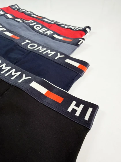 شورت پادار مردانه نخ پنبه جعبه ای تامی Tommy
