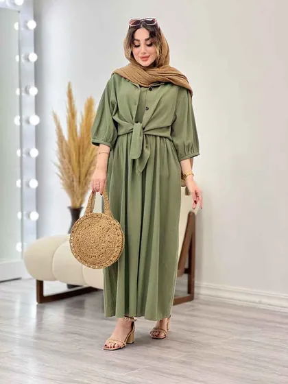 ست پیراهن دو تکه آستین پیله