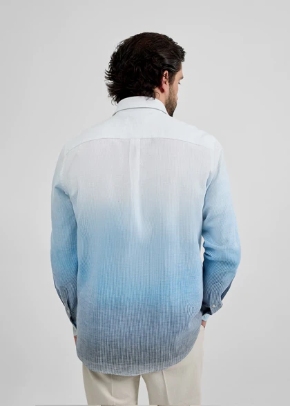 پیراهن لینن طرح دار 2420102