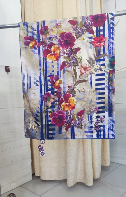 روسری زنانه مجلسی ساتن