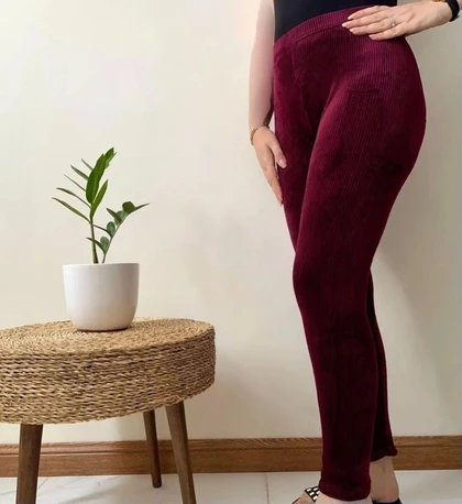 حراج شلوار مخمل راه راه زنانه
