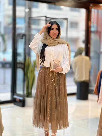 دامن پولکی وارداتی کد 828