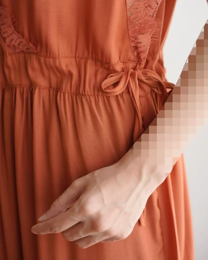 سارافون یقه تور دار