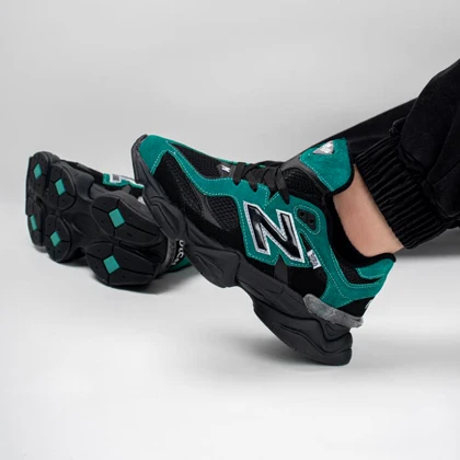 کتانی اسپرت مردانه مدل نیوبالانس 9060 NEW BALANCE رنگ مشکی یشمی