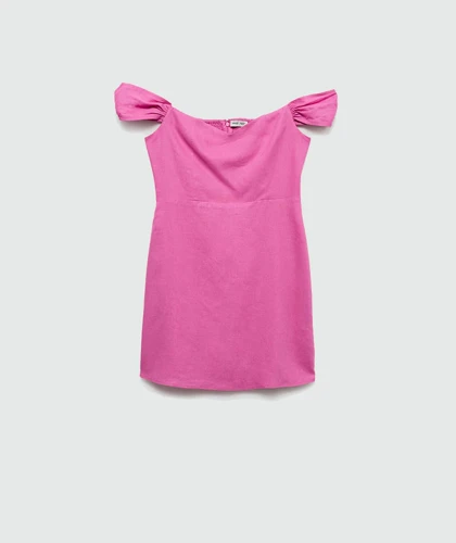 پیراهن عروسکی سرخابی منگو DR667