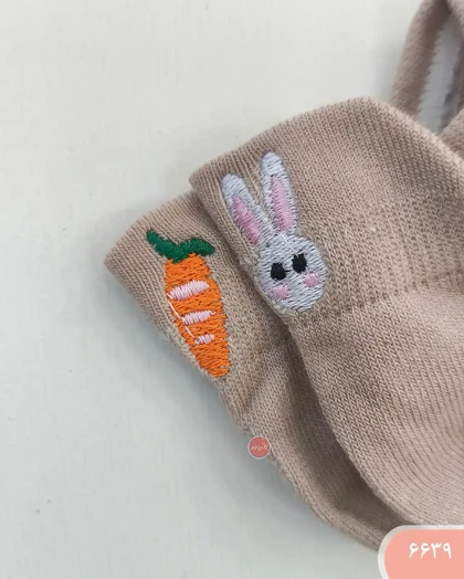 جوراب 3پاشنه رنگی 6639