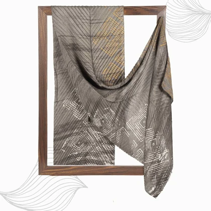 شال طرح هندسی زنانه - 39251737