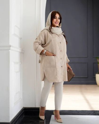 مانتو زنانه مدل ژیهان کد 400211