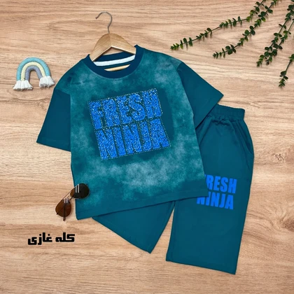 تیشرت شلوارک پسرانه مدل نینجا