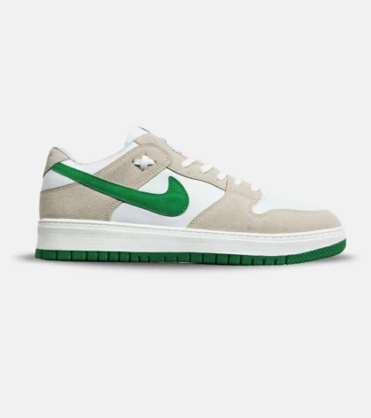 کفش کتانی بزرگ پا سفید طوسی سبز نایک NIKE SB
