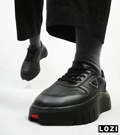 کفش کتانی کژوال مردانه مشکی Prada