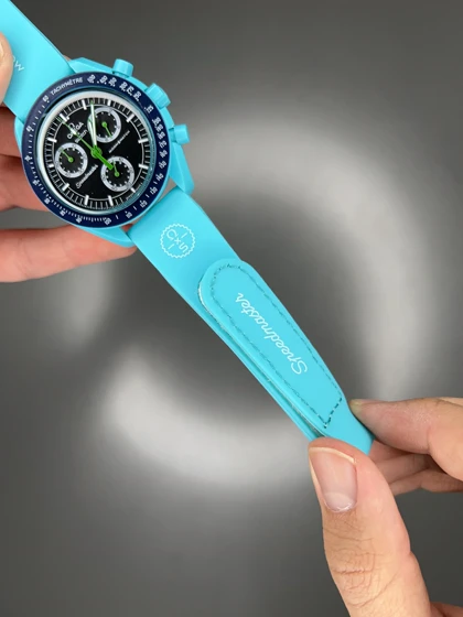 ساعت مچی امگا سواچ بند رابر تیفانی ماموریت به زمین Omega x Swatch Mision to the earth Rubber