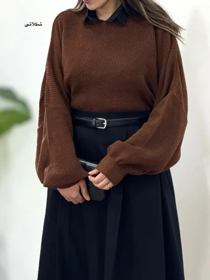 پلیور بافت ماهلی 6