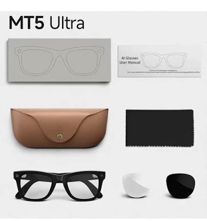 عینک هوشمند MT5 ULTRA با دوربین 8 مگاپیکسلی و قابلیت هوش مصنوعی