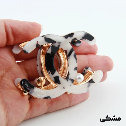 کلیپس دخترانه فلزی مدل چنل آبرنگی