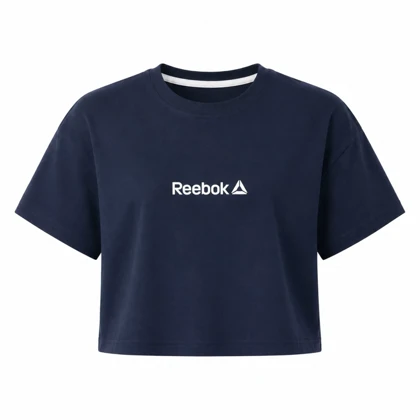 کراپ آستین کوتاه طرح Reebok