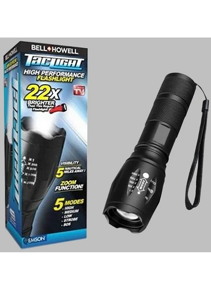 چراغ قوه پلیسی 5 حالته Tac Light-مشکی